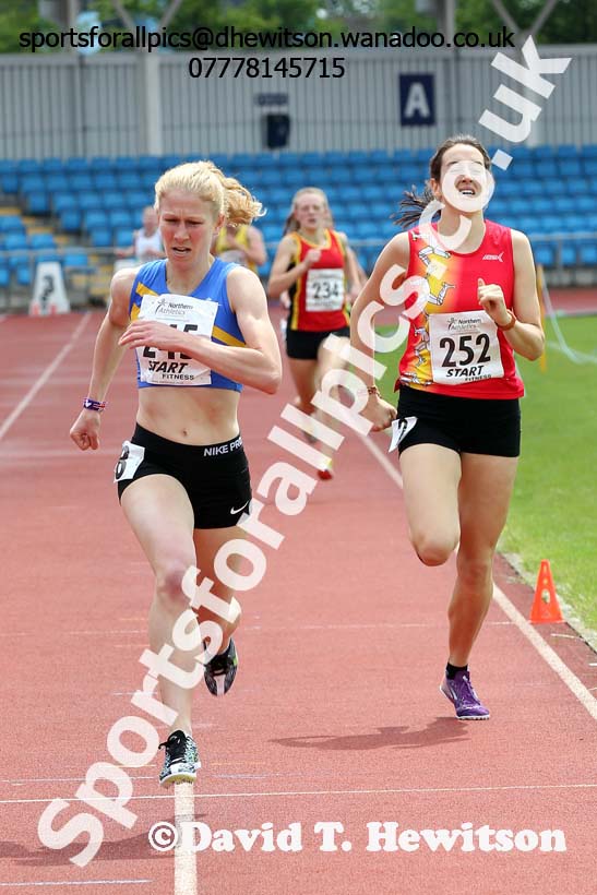 Womens  senior 1500 metres, Northern Senior and Under-20s Track and Field Champs., Manchester. Photo: David T. Hewitson/Sports for All Pics